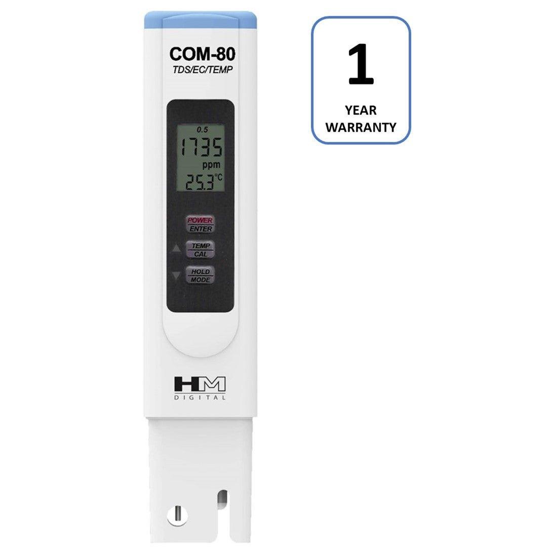 MEDIDOR DE CONDUCTIVIDAD Y TDS HM DIGITAL COM-80 – GreenTech Instruments